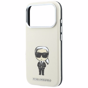 Karl Lagerfeld Smooth Ikonik Sketch MagSafe ümbris mudelile iPhone 18 Pro / 17 Pro – beež