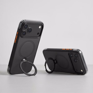Tech-Protect MagAir Stand MagSafe CC  iPhone 18 Pro / 17 Pro ümbris, mattmust