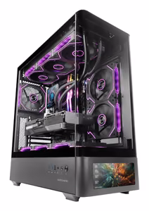 Mars Gaming MCLCDPRO arvutikorpus Midi Tower must