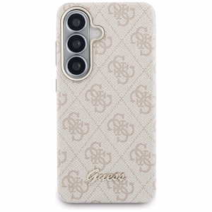 Guess ümbris 4G Script MagSafe Samsung Galaxy S26 jaoks roosa