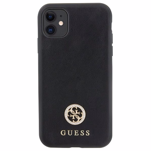 Guess Strass Metal Logo iPhone 11 / Xr 6.1" Ümbris - must