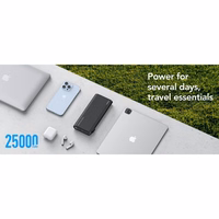 Powerbank Veger TCE130 (W2503) PD 130W 25000 mAh with built-in Type C cables / Lightning must
