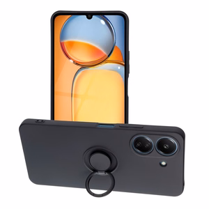 SILICONE RING ümbris jaoks XIAOMI Redmi 13C / POCO C65 must