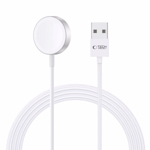 Tech-Protect UltraBoost Magnetic Induktiivne Laadija koos USB-A Connector jaoks Apple Watch 1.2m - valge