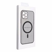 CLEAR MAG ÜMBRIS with camera protection compatible with MagSafe jaoks IPHONE 16 must glitter