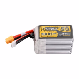 Lipo Tattu R-Line Version 5.0 1800mAh 22.2V 150C 6S aku XT60 pistikuga