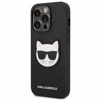 Karl Lagerfeld Saffiano Choupette Head Patch Case iPhone 14 Pro Max jaoks - must