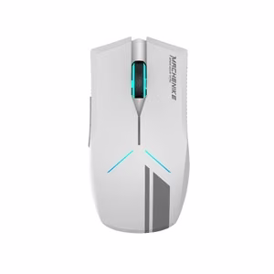 Machenike M721 Wireless Gaming Mouse 10000 DPI with RGB Backlight - White