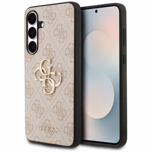 Guess Big 4G Classic Logo Ümbris jaoks Samsung Galaxy S25 FE - Roosa