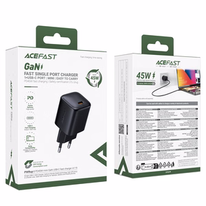 Acefast A119 GaN PD 45W USB-C Võrgulaadija - must