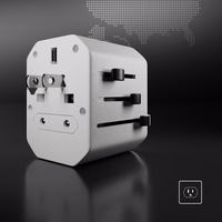 SBS TEADAPTUSBTCUNI USB-C USB-A Universal Travel Adapter - Valge