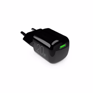 Puro 20W GaN USB-C Wall Laadija - must