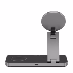Tech-Protect QI15W-A47 MagSafe 3in1 Induktiivne Laadija + USB-C Kaabel - must