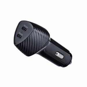 FORCELL CARBON car laadija Type C 3.0 PD20W + Type C 3.0 PD20W CC50-2C must (Total 40W)