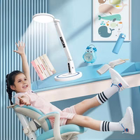 Lauaarvuti lamp LED DL-02 juhtmevaba koos digitial clock valge