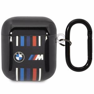 BMW BMA222SWTK чехол AirPods 1/2 чёрный/чёрный Multiple Colored Lines