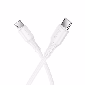 Kaabel USB C to USB C Hoco 3A 60W 1 m X120 valge