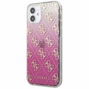 Guess GUHCP12SPCU4GGPI iPhone 12 mini 5.4" roosa/roosa kõvakaaneline 4G Gradient korpus