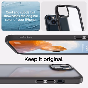 Spigen Ultra Hybrid iPhone 14 Plus ümbris - matt must