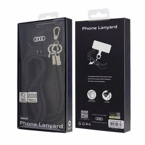 Audi universaalne telefoni rihm 120cm 6mm crossbody must AU-CBL8-R8/D1-BK