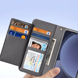Dux Ducis Lawa Leather Ümbris jaoks Samsung Galaxy S25+ with Detachable Magnetic Wallet - hall