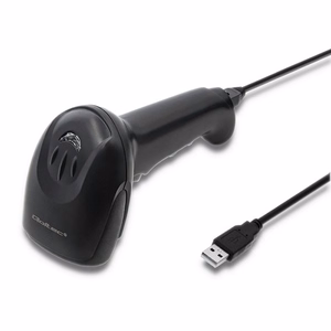 Qoltec 50866 – juhtmega 1D CCD-vöötkoodiskanner, USB, must