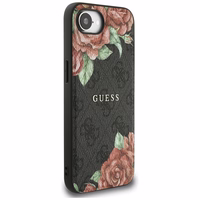 Guess 4G Flowers Print MagSafe ümbris jaoks iPhone 16e - must