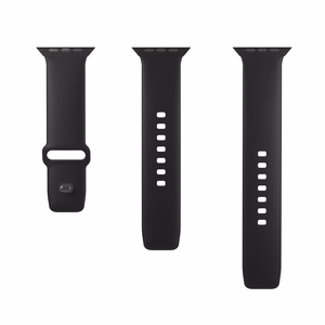Силиконовый ремешок Puro Icon для Apple Watch 38 / 40 / 41 мм - чёрный (2 шт.)
