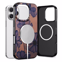 Tech-Protect Lamano MagSafe ümbris jaoks iPhone 16 Pro Max - brown-purple