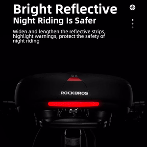 Rockbros AQ-6090R jalgratta sadul - must ja punane