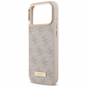 Guess 4G Logo Plate MagSafe Ümbris jaoks iPhone 17 Pro Max - Roosa