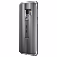 Samsung kaitsev Standing Cover - ümbris Samsung Galaxy S9 with kickstand (hõbedane)