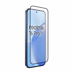 Crong 3D Armour Glass Lite kogu pinnaga liimitav karastatud ekraanikaitseklaas Realme 16 Pro 5G telefonile