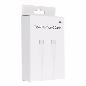 Kaabel Type C to Type C PD QC3.0 3A 30W HD26 BOX 3 m valge