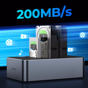 Orico 6656C3-C 5-pesaline dokkimisjaam võrguühenduseta kloonimisfunktsiooniga 2.5"/3.5" SATA HDD/SSD - hall