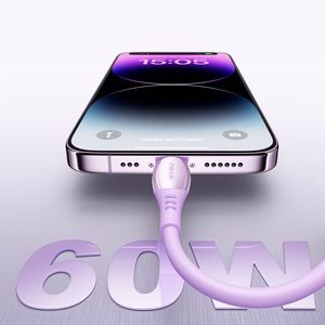 Joyroom S-A59 Vibrant Series 60W USB-C - USB-C Kaabel 1.2m - lilla
