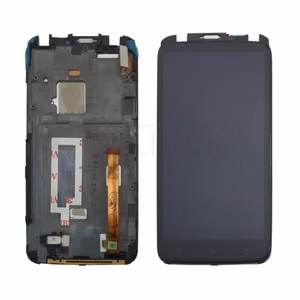 LCD ekraan ühilduv HTC One X raamiga must HQ