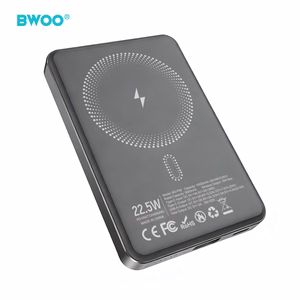 BWOO P82 10000mAh 15W akupank juhtmevaba laadimine tume hall