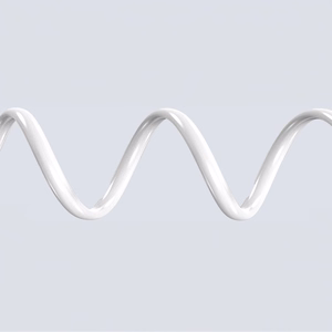 Dudao L25SC 60W USB-C - USB-C kaabel with Soft Silicone Braid 1m - valge