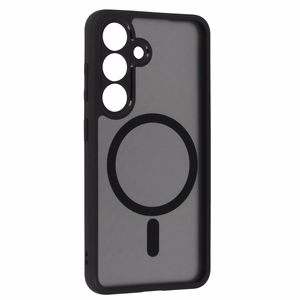 Full Matte Mag Cover jaoks Samsung Galaxy S25 must