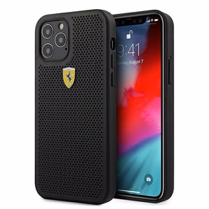 Ferrari FESPEHCP12MBK iPhone 12/12 Pro 6.1" чёрный/чёрный жёсткий чехол On Track Perforated
