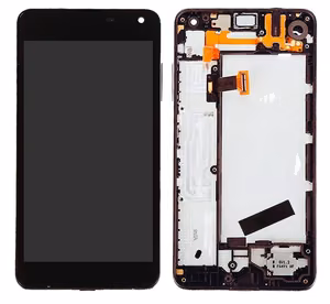 LCD ekraan Microsoft (Nokia) Lumia 650 puuteekraani ja raamiga must originaal (kasutatud, klass B)