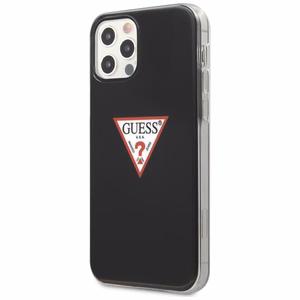 Guess GUHCP12MPCUCTLBK iPhone 12/12 Pro 6.1" чёрный/чёрный жёсткий чехол Triangle Collection