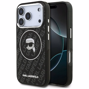 Karl Lagerfeld IML Karl Head Logo MagSafe Ümbris jaoks iPhone 17 Pro - Must