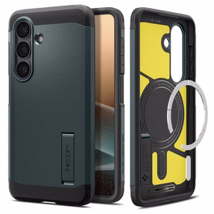 Spigen Tough Armor Mag MagSafe Case for Samsung Galaxy S26 - Green