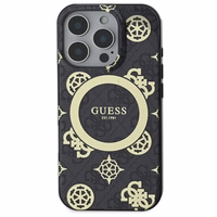 Guess IML Peony jaoks 4G Background MagSafe Ümbris jaoks iPhone 16 Pro Max - must