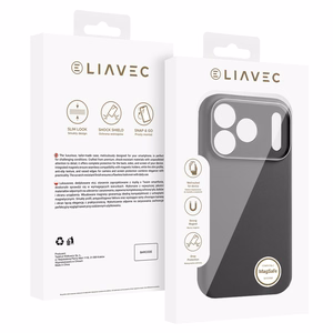 Liavec Silk Shield чехол с металлической рамкой камеры для Iphone 17 Pro Max черный