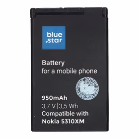 Aku jaoks Nokia 5310 XM / 6600F / 7210S / 7310S 950 mAh Sinine Star Premium