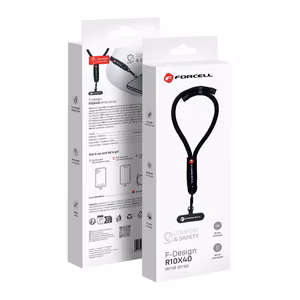 FORCELL F-DESIGN R10X40 wrist phone lanyard with adjustable length (max 20cm in the loop) must
