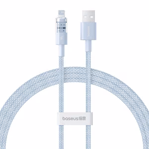 Baseus Gem USB-A kuni Lightning 2.4A kiirlaadimiskaabel 1 m, sinine